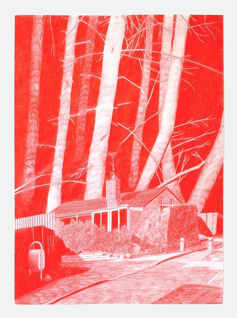 Evil House: Monochrome Drawings by Morten Schelde Morten Schelde, Monochrome Painting, Illustration Kunst, Radiant Red, Monochrome Art, Illustration Ideas, Art Masters, Sketchbook Inspiration, Ethereal Art