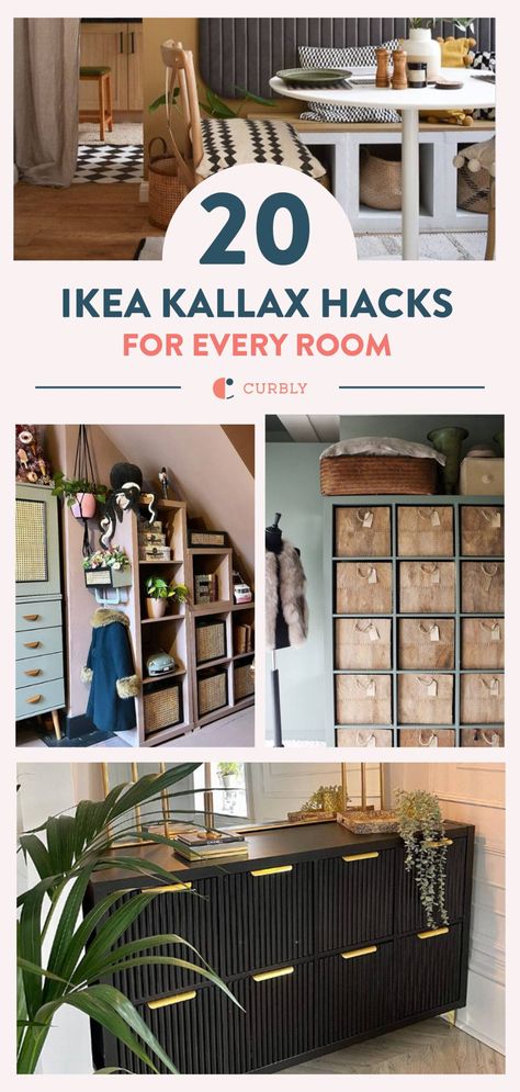 Unlock the full potential of your Kallax shelves with these brilliant IKEA hacks! 🛋️✨ Ingenious ways to transform and customize your Kallax unit into stylish and functional furniture. From trendy storage solutions to chic room dividers, get ready to reimagine your space with these budget-friendly and creative ideas. 🌟 #IKEAHacks #KallaxIdeas #HomeDecorDIY #KallaxHacks Kallax Ikea Hack, Ikea Kallax Boxes, Kallax Unit, Ikea Linnmon, Ikea Cubes, Cube Shelving Unit, Ikea Shelving Unit, Kallax Shelf Unit, Ikea Units