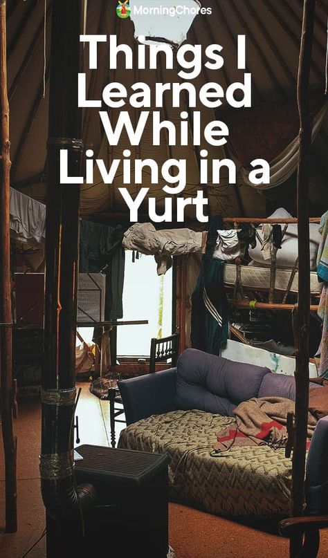 11 Things I Learned While Living in a Yurt Yurt Off Grid, Yurt Homes, Yurts Interior, Yurt Living Off Grid, Yurt Decor, Yurt Cabin, Yurt Life, Diy Yurt, Yurts Floor Plans