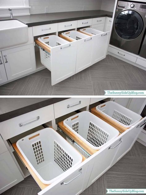 37 Amazingly clever ways to organize your laundry room Modern Home Bar Designs, Grey Kitchen Floor, Small Laundry Room Makeover, Laundry Room Ideas Small Space, Modern Home Bar, Interior Design Kitchen Small, Modern Laundry Rooms, Kitchen Remodel Inspiration, Simple Woodworking Plans