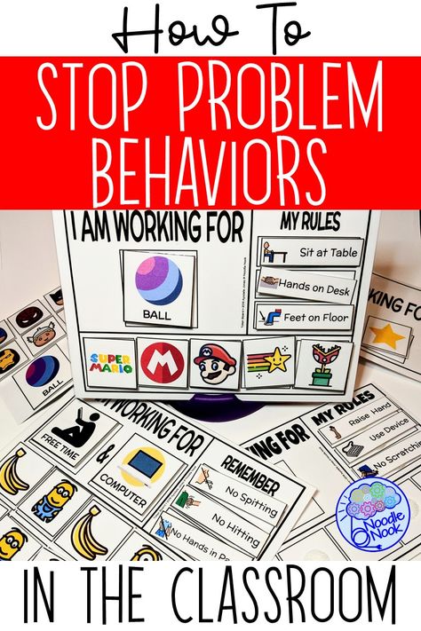 Behavior Specialist Classroom, Positive Reinforcement For Preschoolers, Behavioral Classroom Ideas, Asd Behavior Management, Behavior Strategies Classroom, Behavior Management Preschool, Behavior Modification Activities, Behavior Support Classroom, Challenging Behaviors In The Classroom