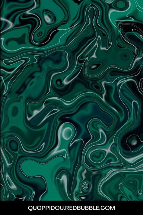 Emerald Green Liquid Abstract Swirl Art #abstractswirl #emeraldgreen #emeraldgreendecor Emerald Green Decor, Emerald Art, Green Liquid, Liquid Texture, Swirl Art, Dark Emerald Green, Liquid Art, Wallpaper Green, Liquid Swirl