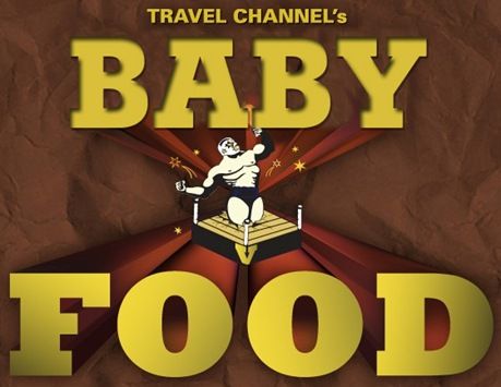 Baby V Food! Man Vs Food, Pastors Appreciation, Man Food, Food Challenge, Travel Channel, Man Vs, Food Shows, Logo Food, Cooking Show