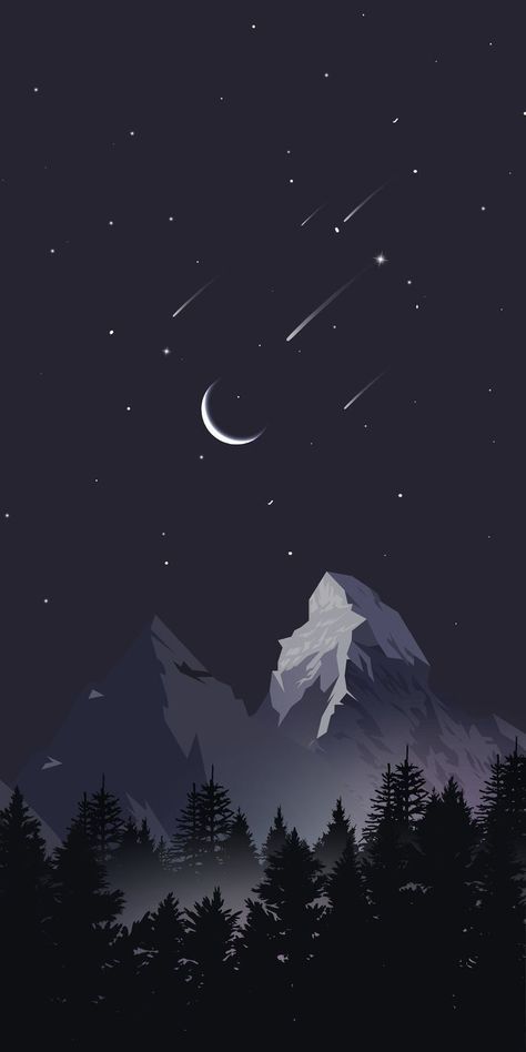 minimalist-wallpapers-fondos-de-pantalla-minimalista-celular-4k-25 | Imágenes Bonitas Gratis Check more at https://blogdoarmindo.com.br/minimalist-wallpapers-fondos-de-pantalla-minimalista-celular-4k-25-imagenes-bonitas-gratis/ Night Sky, Trees, Stars