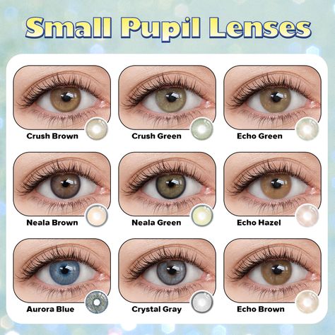 😍 Our small pupil lens collection is here to give your eyes a new level of fabulousness. ✨ From subtle enhancements to eye-catching transformations, your stunning gaze is covered. 😎 Let us know in the comments below: which lens is stealing your heart? 💖 ✨💫💌 #just4kira #contacts #greenlenses #coloredcontacts #smallpupillenses #shades #eyes #eyewear #christmas2023 #christmasgift Eye Contact Colors Natural, Lens Colour For Indian Skin, Contact Lenses For Filipina, Eye Lenses Color For Indian Skin, Silver Eye Color, Tutor Makeup, Colour Lens, Eye Lens Colour, Eye Color Chart