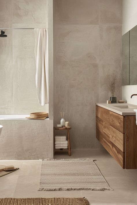 15 Japandi Bathroom Ideas for a Serene and Stylish Space – Everyday Inspo Serene Bathroom Ideas, Small Japandi Bathroom, Spa Like Bathroom Ideas, Zen Spa Bathroom Ideas, Scandinavian Bathroom Ideas, Japandi Bathroom Ideas, Japanese Inspired Bathroom, Spa Bathroom Ideas, Japandi Bathroom Design