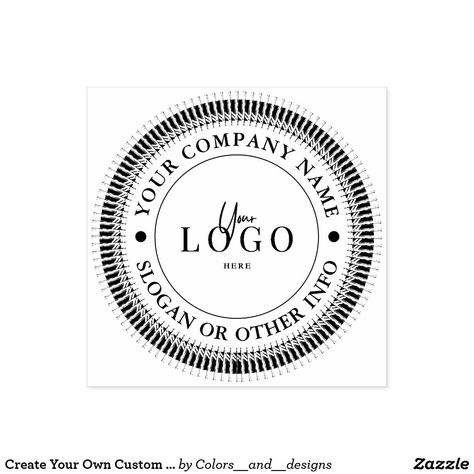 Create Your Own Custom Business Logo Rubber Stamp Stamp Maker, Business Stamps, Create Your Own Business, Custom Rubber Stamps, Wood Stamp, Templates Printable Free, Logo Stamp, Stamp Design, Rubber Stamp