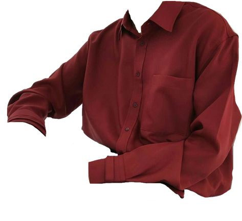 Polyvore Png, Red Button Up Shirt, Red Button Down Shirt, Outfit Png, Rebecca Ferguson, Pretty Shirts, Causual Outfits, Shirt Png, Red Button