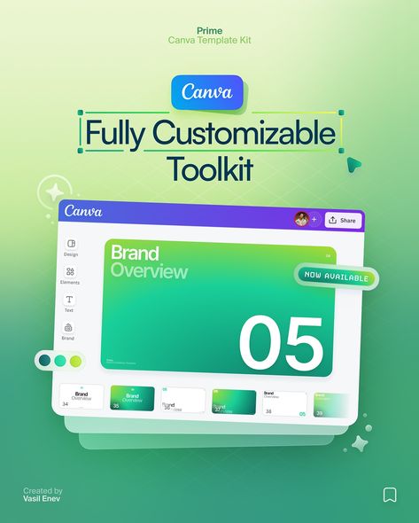 The Prime Template is now available for @Canva! 🚀 Comment ‘PRIME’ ➽ to get the link sent straight to your DMs! 💌 After the incredible response to the Figma version, I’ve made it even easier for you to create stunning brand presentations. Head to the link in my bio to explore the new Canva version and start elevating your brand’s identity with just a few clicks. • #DesignTools #CanvaTemplates #BrandGuidelines #DesignInspiration #Canva #figma #guidelines #template #stunninggradients #col... Blog Post Template, Digital Advertising Design, Creative Banners, Social Media Branding Design, Brand Presentation, Website Header Design, Social Ads, Web Layout Design, Brand Identity Pack