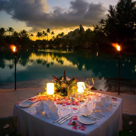 The St. Regis Bora Bora Resort on Instagram: “The private Lagoonarium dinner for two. What is your special occasion? • #borabora #srbb #stregisborabora #romantic #sunset • 📷:…” St Regis Bora Bora, Bora Bora Vacation, Bora Bora Honeymoon, Bora Bora Resorts, Dream Dates, Dream Honeymoon, Dream Vacations Destinations, St Regis, Romantic Places