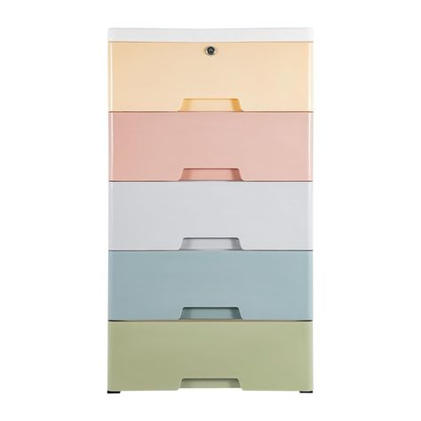 PRICES MAY VARY. Tall Dressers Gradient：Overall dimension:17.72"D x 11.81"W x 33.07"H(please measure before order),modern style and Macaron, good choose for placing in bedroom/playroom as kids dresser or baby dresser. Excellent Material：This plastic dresser is made of PP food-grade material, which is odorless, durable, wear-resistant, and has a long service life. It is suitable even for putting baby's intimate clothing or food. The pattern on thi Tall Dressers, Plastic Dresser, Kids Dresser, 5 Drawer Storage, Art Cabinet, Clothes Drawer, Baby Dresser, Storage Dresser, Kids Dressers