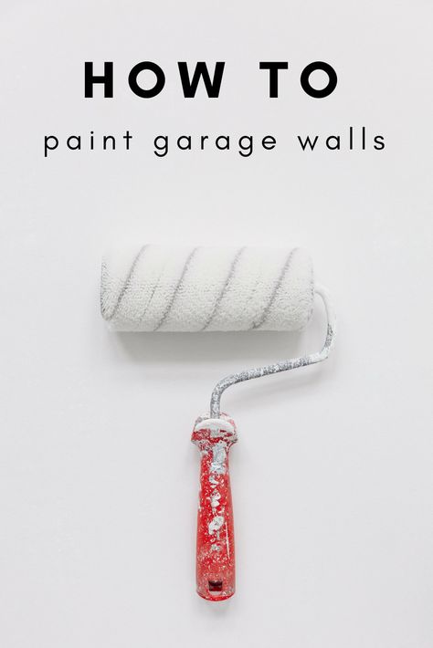 Painting your garage's dry wall is a simple yet effective way to instantly improve the look and feel of your garage. Painted Garage Walls, Woodside Homes, Garage Paint, Make Chalk Paint, Interior Wall Colors, New Home Buyer, Interior Wall Paint, Insta Inspiration, Garage Interior