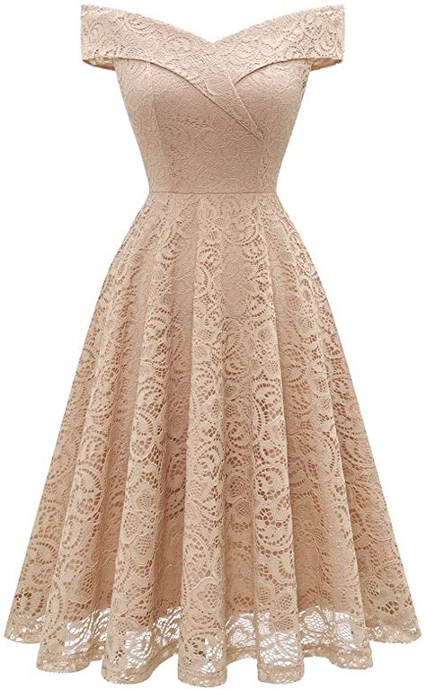 Cocktail For Party, High Low Evening Dresses, Off Shoulder Lace Dress, Dress Amazon, Lace Dress Styles, Sleeveless Bridesmaid Dresses, Cocktail Formal, Semi Formal Dress, Cocktail Wedding