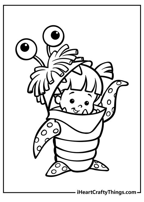 Printable Monsters Inc. Coloring Pages (Updated 2022) Monsters Inc Party, Toy Story Coloring Pages, Monster Coloring Pages, Tema Disney, King Boo, Color Sheets, Monsters University, Disney Concept Art, Disney Colors