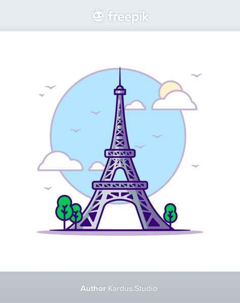 Cartoon Eiffel Tower, Eiffel Tower Cartoon, Paris Cartoon, Eiffel Tower Vector, Eiffel Tower Illustration, Eiffel Tower Drawing, Tower City, Event Illustration, Paris Illustration