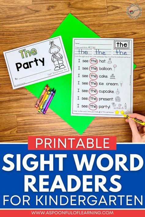 A printable sight word reader and a fluency worksheet Literacy Lesson Plans, Sight Word Booklets, Sight Word Readers, Sight Word Centers, Sight Word Books, Sight Words Printables, Learning Sight Words, Sight Word Reading, Literacy Lessons