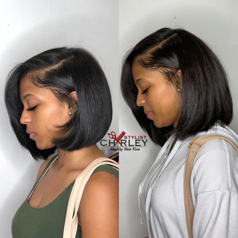 Charley✂ on Instagram: “Length Check 🌟  #IgrowHair  Give your hair a healthy fresh start with a haircut!  Cut it in September Silk Press Hydration And Trim in…” Natural Hair Bob, Future Hairstyles, Pressed Natural Hair, Silk Press Natural Hair, Short Bobs, Length Check, A Bob, Peinados Fáciles Para Cabello Corto, Silk Press