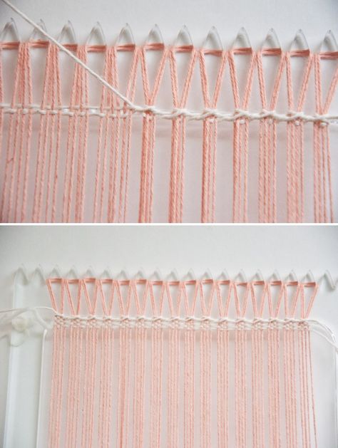 Weave Along || Part 1: Double Warp Your Loom | The Weaving Loom Sakiori Weaving, Loom Knitting Patterns Free, Tapestry Loom Weaving, Design Humor, Tapestry Loom, Weaving Loom Projects, Peg Loom, Towel Weaving, Inkle Loom