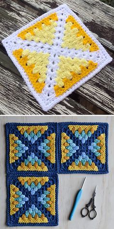 Crossroads - Crochet Pattern | Beautiful Skills - Crochet Knitting Quilting | Bloglovin’ Crochet Pattern Tutorial, Tote Crochet, Granny Square Crochet Patterns Free, Crochet Blanket Pattern Easy, Pola Amigurumi, Crochet Quilt, Crochet Granny Square, Crochet Patterns Free Blanket, Granny Square Blanket