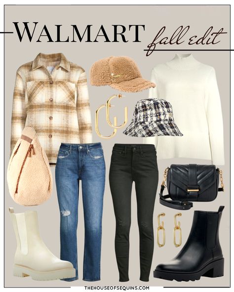 Fall Outfits Travel, Walmart Fall Outfits, Travel Looks, Target Fashion, Walmart Outfits, Women's Plus Size Jeans, Walmart Fashion, Classic Wardrobe, 90s Style