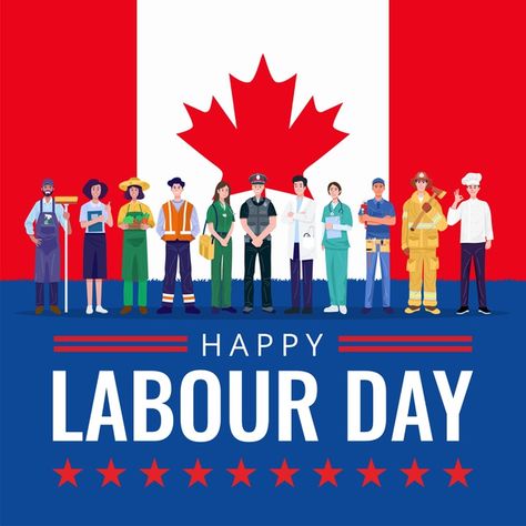 Labour Day Canada, Labor Day Pictures, King Frame, Flag Template, Canada Holiday, Balloon Background, Happy Canada Day, Framed Flag, Art Supply Stores