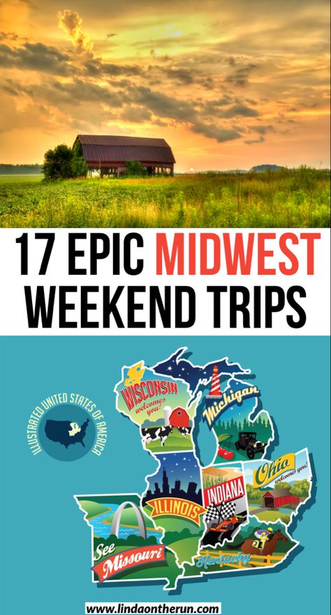 Road tripping in the USA? Here are 17 epic midwest weekend getaways| Weekend getaways in the midwest| romantic getaways in the midwest| midwest vacation spots #midwest #usa #romantic #travel Midwest Weekend Getaways, Midwest Travel Destinations, Midwest Vacations, Midwest Road Trip, Vacations In The Us, Road Trip Places, Midwest Travel, Most Romantic Places, Us Travel Destinations