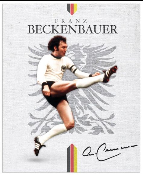 World Cup Legends Beckenbauer God Of Football, Franz Beckenbauer, Madrid Football, Sporting Legends, Dfb Team, Germany Football, Football Drills, Soccer Poster, Football Icon