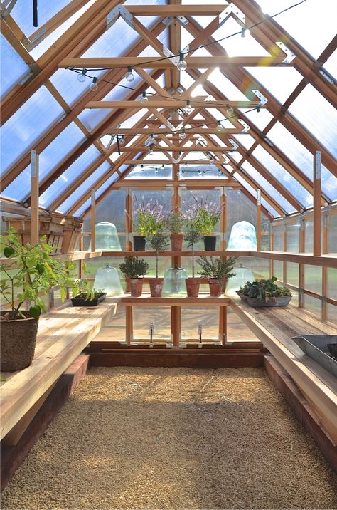 Perfect greenhouse! Ready for new dreams to flourish! Garden Sunroom, Patina Farm, Diy Greenhouse Plans, Best Greenhouse, Greenhouse Shed, Build A Greenhouse, Indoor Greenhouse, Greenhouse Interiors, House Vibes