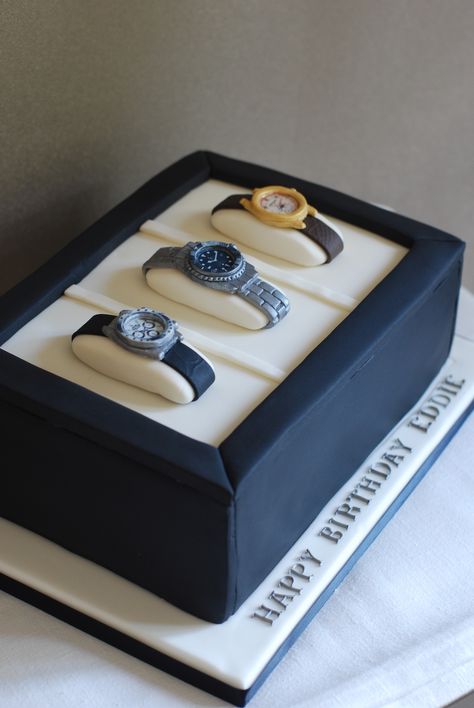 Ideas For Men’s 50th Birthday, Watch Cake Designs For Men, Mens Cake Ideas, Men Cake Ideas, Cake For Mens Birthday, Bday Cakes For Men, Cake For Guys, Man Cake Ideas, Cakes For Guys