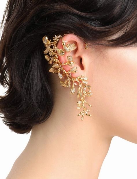 Women's Ready To Wear Clothing & Fashion | ZIMMERMANN Jasmine Wedding, Ear Cuff Gold, Types Of Ear Piercings, Ear Cuff Jewelry, Delicate Jewellery, Soft Dramatic, Pretty Jewelry Necklaces, Gold Earrings Wedding, Gold Ear Cuff