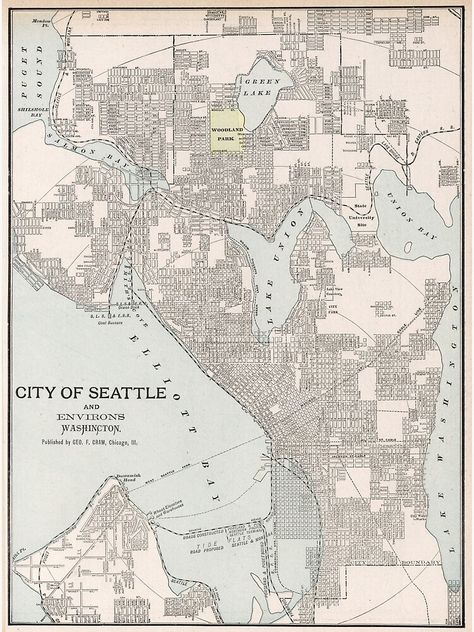 Seattle Map, Seattle Poster, Washington Map, Library Home, Seattle City, Wall Map, City Map Poster, Wall Maps, Map Art Print