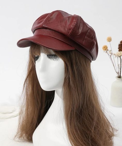 Baker Hat Outfit, Beige Bucket Hat, Vintage Beret, Cute Beret, Burgundy Hat, Hat Aesthetic, Baker Boy Cap, Baker Boy Hat, Types Of Hats