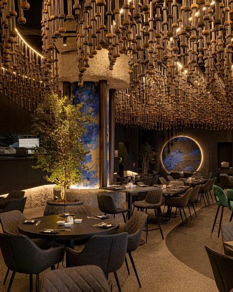 restaurant design • Instagram Restaurant Interior Design Italian, African Inspired Restaurant Decor, Restaurant Interior Design Luxury, Luxury Cafe Interior Design, African Restaurant Design, Luxury Restaurant Design, Gazebo Restaurant, Arab Restaurant, Wallpaper Restaurant