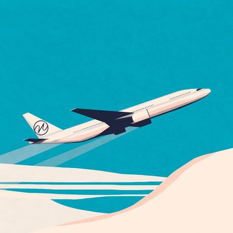 #illustration #editorial #plane #aeroplane Plane Graphic, Aeroplane Illustration, Plane Illustration, Cartoon Plane, Airplane Illustration, Event Graphics, Art Deco Illustration, Picture Story, Graphic Design Fonts