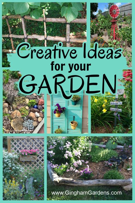 Take your flower gardens to the next level with these creative ideas! This are original ideas that you likely haven't seen before. #gardenart #gardendecorations Flower Garden Diy Ideas, Cheap Flower Garden Ideas, Ideas For Flower Gardens, Diy Outdoor Garden Ideas, Designing A Flower Garden, Alternative Landscaping Ideas, Diy Flower Garden Decor, Unique Garden Design, Rustic Flower Bed Ideas