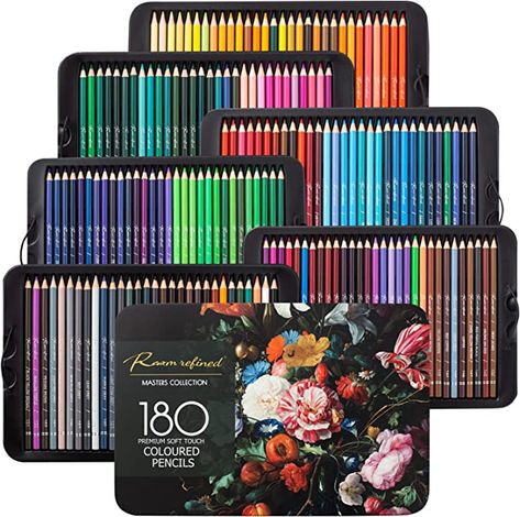 Pencils Art, Coloring Pencils, Drawing Pencils, Colored Pencil Set, Art Pencils, Coloring Supplies, Premium Colors, Drawing Projects, Coloured Pencils