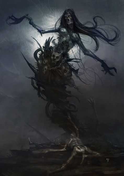 ArtStation - Dark Fantasy characters designs, Henrique Dld Creepy Core, Dark Spirit, Dark Creatures, Dark Fantasy Artwork, Creepy Monster, Diesel Punk, Dark Souls Art, Spirited Art, Futuristic Art