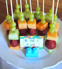 Lego Friends Birthday Party, Lego Friends Birthday, Lego Friends Party, Lego Food, Lego Baby, Lego Birthday Cake, Lego Themed Party, Birthday Party Snacks, Hawaiian Birthday Party