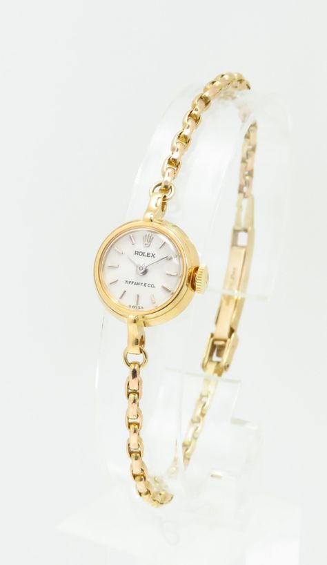 Tiffany Jewellery, Tiffany Watches, Vintage Gold Watch, Cocktail Watch, Rolex Women, Vintage Watches Women, Gold Rolex, Watches Rolex, Vintage Tiffany