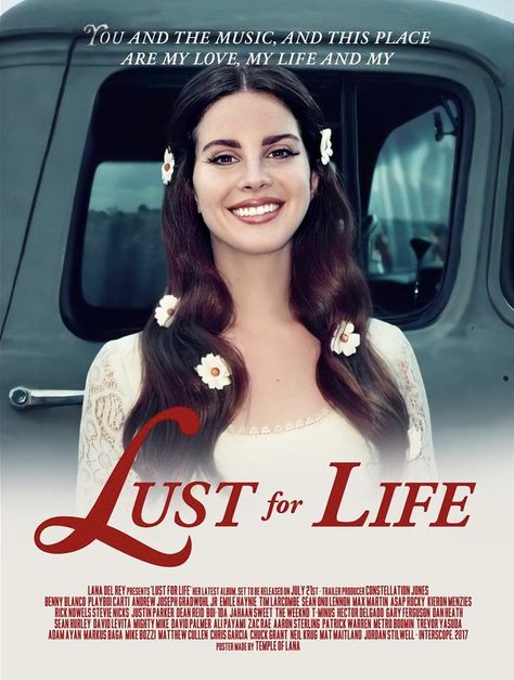 Lana Del Rey Poster, Mighty Mike, Lana Del Rey Albums, Pretty When You Cry, Life Poster, Poster Room, Princesa Disney, Lust For Life, Lana Del Ray