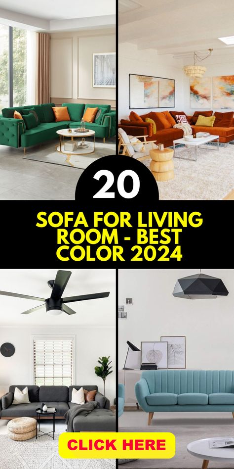 Sofa colors 2024 on our Pinterest! Unearth modern and trending color combinations, bringing an arena of aesthetics to living rooms. 🎨 Dive into innovative sofa color ideas, from schemes perfect for white walls to diverse palettes defining the new age of living room decor. Whether you're looking for ideas for color coordination or trending shades, discover a spectrum of inspiration with our sofa color combinations, and let your living space radiate with the latest in color trends! Latest Living Room Ideas, Sofa Color For White Walls, Sofa Colors For White Living Room, Sofa Combination Colors, Sofa For White Walls, Sofa Colours For White Walls, Couch Colour Ideas, Sofa Colours With White Walls, Modern Sofa Colors Living Rooms