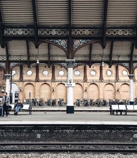 Train Station Platform, Railway Photography, Gillian Stevens, Train Station Architecture, Train Platform, Old Train Station, Liverpool Street, Yorkshire England, London Town