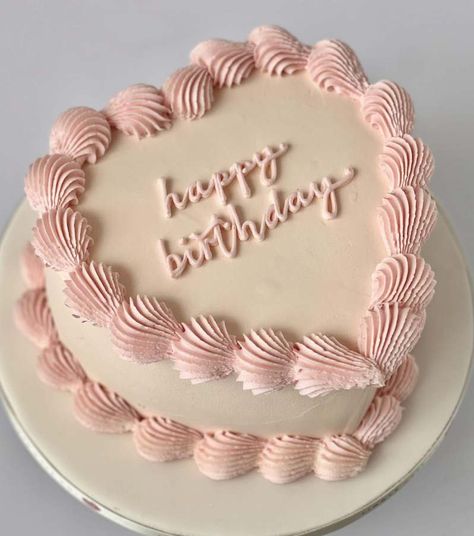 Sweetheart Cake | Birthdays Retro Buttercream Cake, Hot And Smart Cake, 25 Heart Birthday Cake, Birthday Cakes 14th Birthday, Heart 21st Birthday Cake, Birthday Cakes Heart Shape, 19 Year Old Birthday Cake Ideas, 18th Birthday Cake Heart, Light Pink Heart Cake