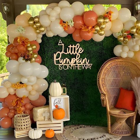 Amazon.com: Little Cutie Baby Shower Decorations 155PCS Fall Orange Balloon Garland Arch Kit for Baby Shower Birthday Autumn Thanksgiving Party Supplies : Toys & Games Pumpkin Theme Baby Shower, November Baby Shower, Thanksgiving Baby Shower, Thanksgiving Birthday Parties, Fall Baby Shower Themes, Baby Shower Balloon Arch, Orange Balloons, Garland Arch, Fiesta Baby Shower