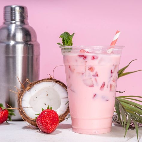 Strawberry Horchata Recipe 🍓 Sweet and spicy cinnamon play perfectly with sweet strawberry in this refreshing agua fresca. Enjoy over ice, or ice blended for a truly authentic, refreshing drink anytime. INGREDIENTS: 2 scoops of MOCAFE™ Mexican Horchata Mix 2 oz. of Strawberry Puree 4 oz. cold Milk (Substitute for Almond Milk or Soy, if needed). 12 oz. Ice Fresh Strawberries DIRECTIONS: In a blender, add 2 (60cc) scoops of MOCAFE™ Mexican Horchata Mix, 2 oz. of strawberry purée, 4 oz. of m... Strawberry Horchata, Strawberry Purée, Mexican Horchata, Ice Blended, Milk Substitute, Horchata Recipe, Recipe Sweet, Agua Fresca, Strawberry Puree