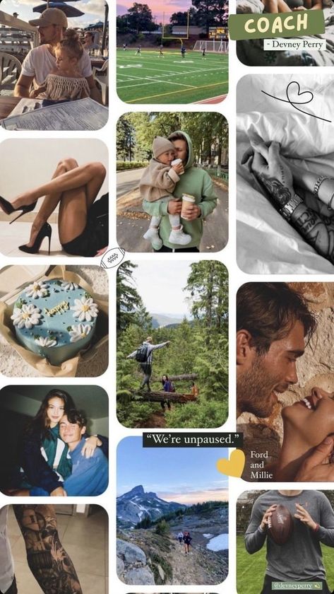 Coach by Devney Perry Millie And Ford Coach, The Bluff Devney Perry, Tinsel Devney Perry, Coach Devney Perry Aesthetic, Coach Devney Perry, Romcoms Books, Devney Perry Book, Devney Perry Aesthetic, Books Couple