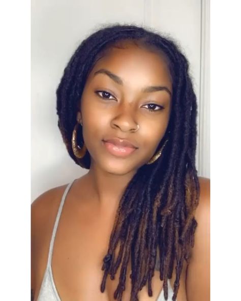 Loc N Loose LLC on Instagram: “Feature: 📷📷📷 @_mona_leisa . 🔱 [Tag someone with locs]❤📷❤ 👑 . ____________Loc_N_Loose______________ #locnloose #godroots #lovethyhair #locs…” Locs Hair Styles, Locs Protective Styles, Book Character Ideas, Thick Locs, Long Locs, Dread Braids, Locs Natural, Embrace Natural Beauty, Soft Locs