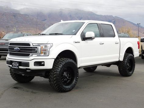 White F 150 Lifted, 2014 Ford F150 Lifted, Lifted White Ford F150, F150 Leveled On 35s, F150 Limited, F150 Lifted, Ford 150, Fords 150, Ford Super Duty Trucks