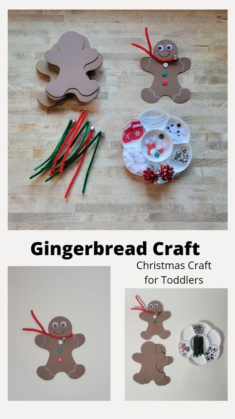 Christmas Crafts For Toddlers Gingerbread Man, Ginger Bread Man Crafts Preschool Kids, Ginger Man Crafts For Kids, Gingerbread Craft For Kindergarten, Gingerbread Man Toddler Crafts, G Is For Gingerbread Craft, Gingerbread Projects Preschool, Gingerbread Man Toddler Activities, Ginger Bread Activity For Kids