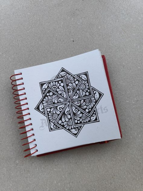 Mini mandala patterns Menorah square sketchbook size:10.5*10.5(use coupon code ANITHRA5 to get 5% discount) Mini Mandala Art Designs, Mandala Art In Square, Square Mandala Drawing, Small Mandala Drawing, Mini Mandala Drawing, Square Mandala Art, Square Mandala Design, Mini Mandala Art, Square Sketchbook